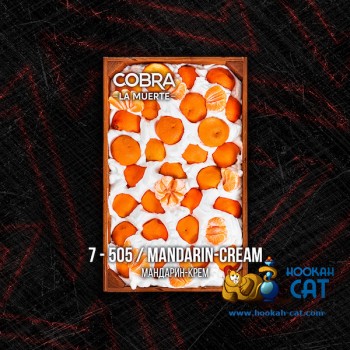Табак для кальяна Cobra La Muerte Mandarin Cream (Кобра Мандарин Крем Ла Муэрте) 40г Акцизный - фото 1